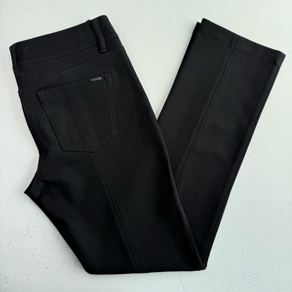 White House Black Market The Slim‎ Ponte 0 Short Black Back Seam Jeans Casual - Picture 14 of 14